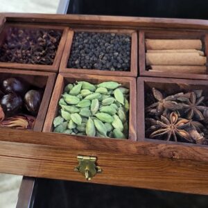 Wooden Gift box - Spices Pack 6 Set
