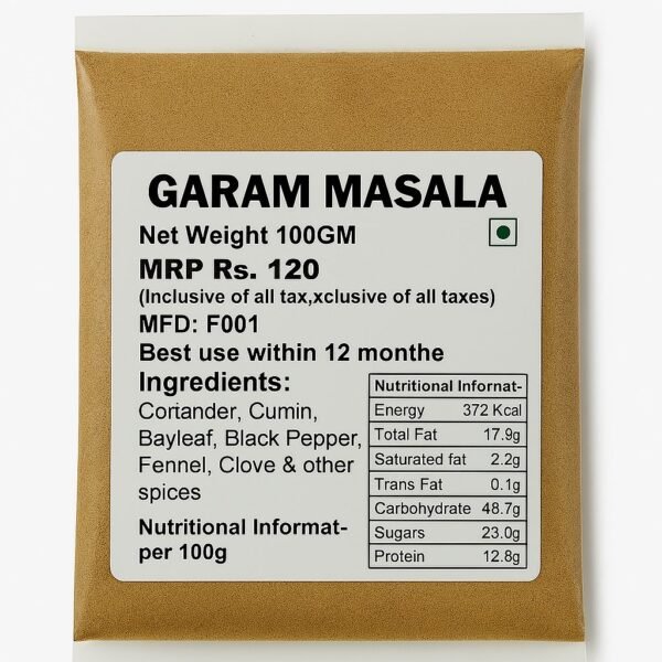 Garam Masala Powder - गरम मसाला 100Gms
