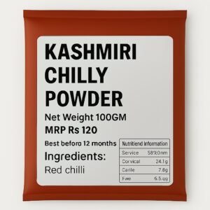 Kashmiri Chilli Powder - कश्मीरी लाल मिर्च पाउडर 100Gms