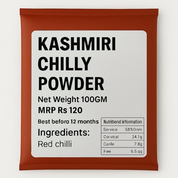Kashmiri Chilli Powder - कश्मीरी लाल मिर्च पाउडर 100Gms