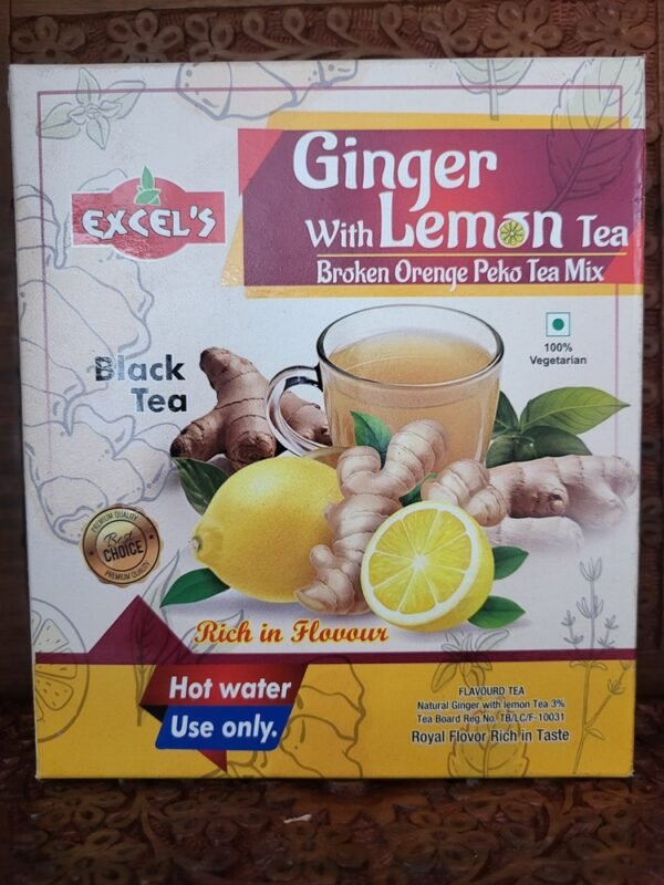 Ginger and Lemon Tea Powder - लेमन जिंजर चाय पाउडर 250Gm