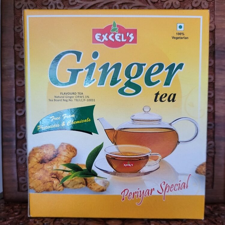 Ginger Tea Powder (XLS) 250Gms - Golden Ghat Spices Kerala