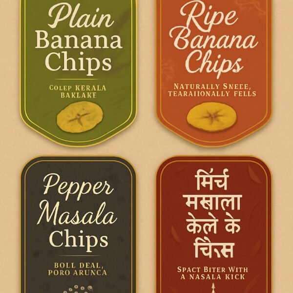 Banana Chips (Pepper Masala) - कच्चे केले के बनाना चिप्स - Image 3
