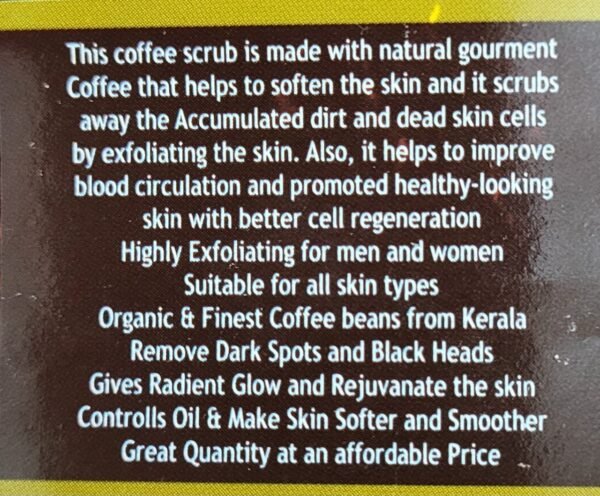 Coffee Facial Scrub (Aroma)- कॉफी फेशियल स्क्रब - Image 5
